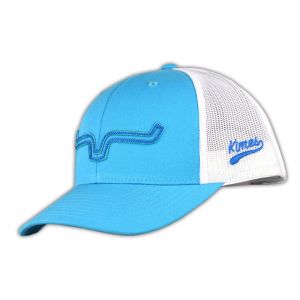 Kimes Ranch Rope Burn Trucker Turquoise/White Snapback Hat